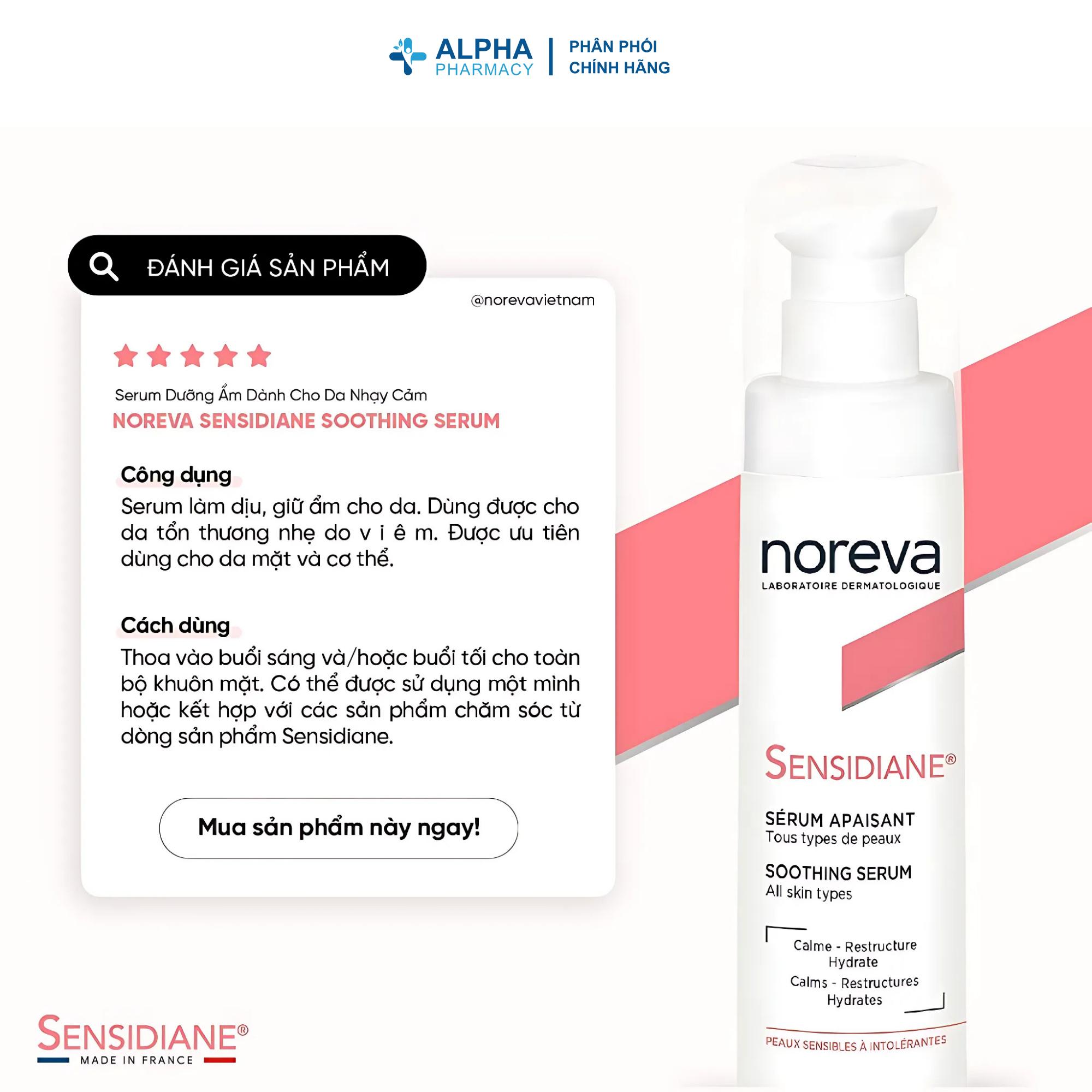 Serum Dưỡng Ẩm Noreva Sensidiane Soothing Cho Da Nhạy Cảm – 30ml - Image 4