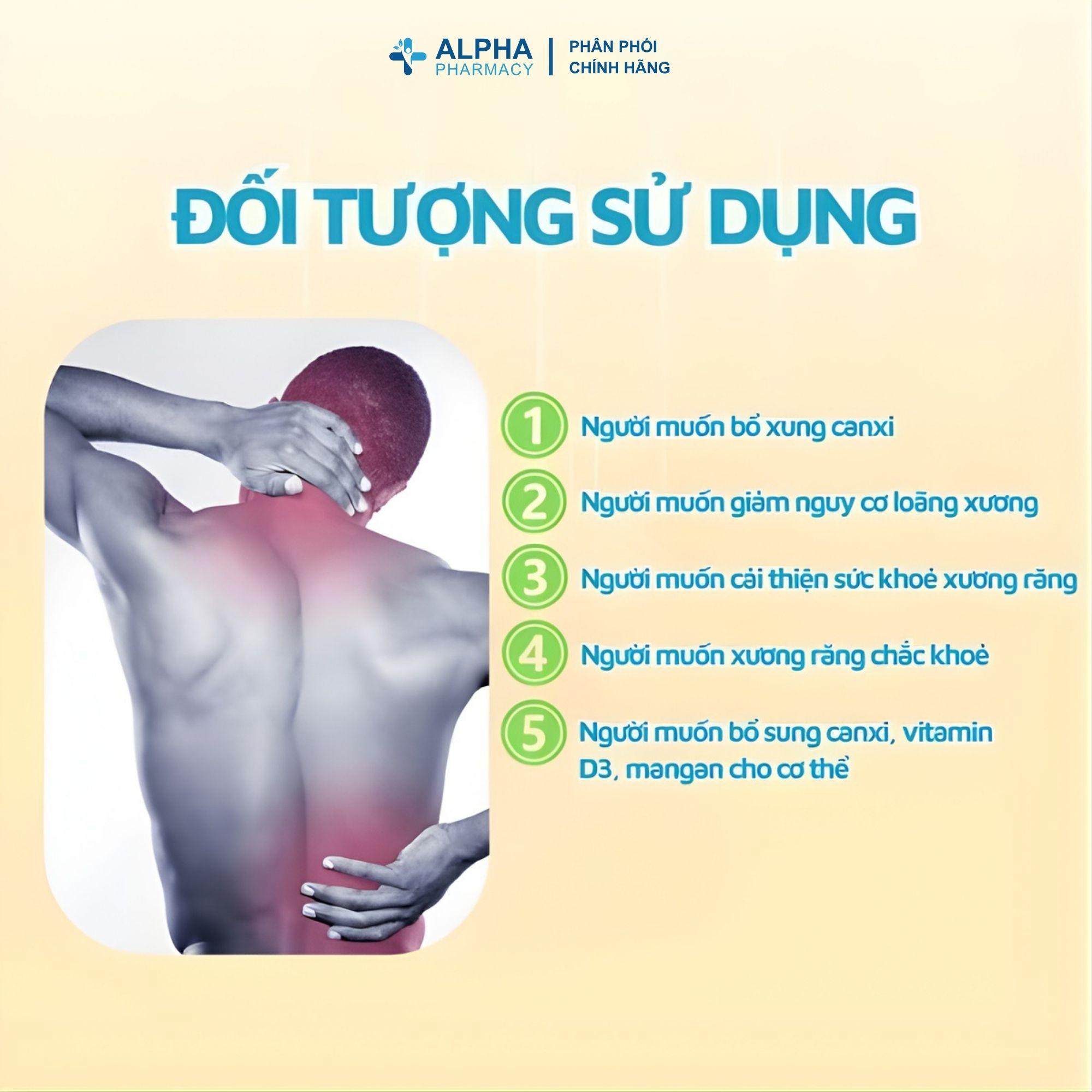 Nutri D-Day Canxi Signature Hỗ Trợ Xương, Răng Chắc Khỏe, Giảm Nguy Cơ Loãng Xương - Hộp 30 Viên - Image 3