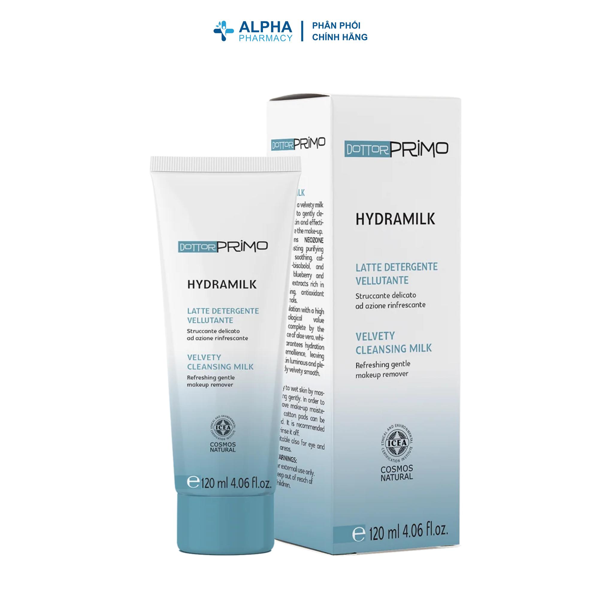 Sữa Rửa Mặt & Tẩy Trang DottorPrimo Hydramilk Dưỡng Ẩm Cho Da Khô & Nhạy Cảm - 120ml - Image 3