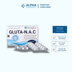 Viên Uống Trắng Da, Giảm Thâm Sạm Pharmaform Gluta NAC – Hộp 30 Viên