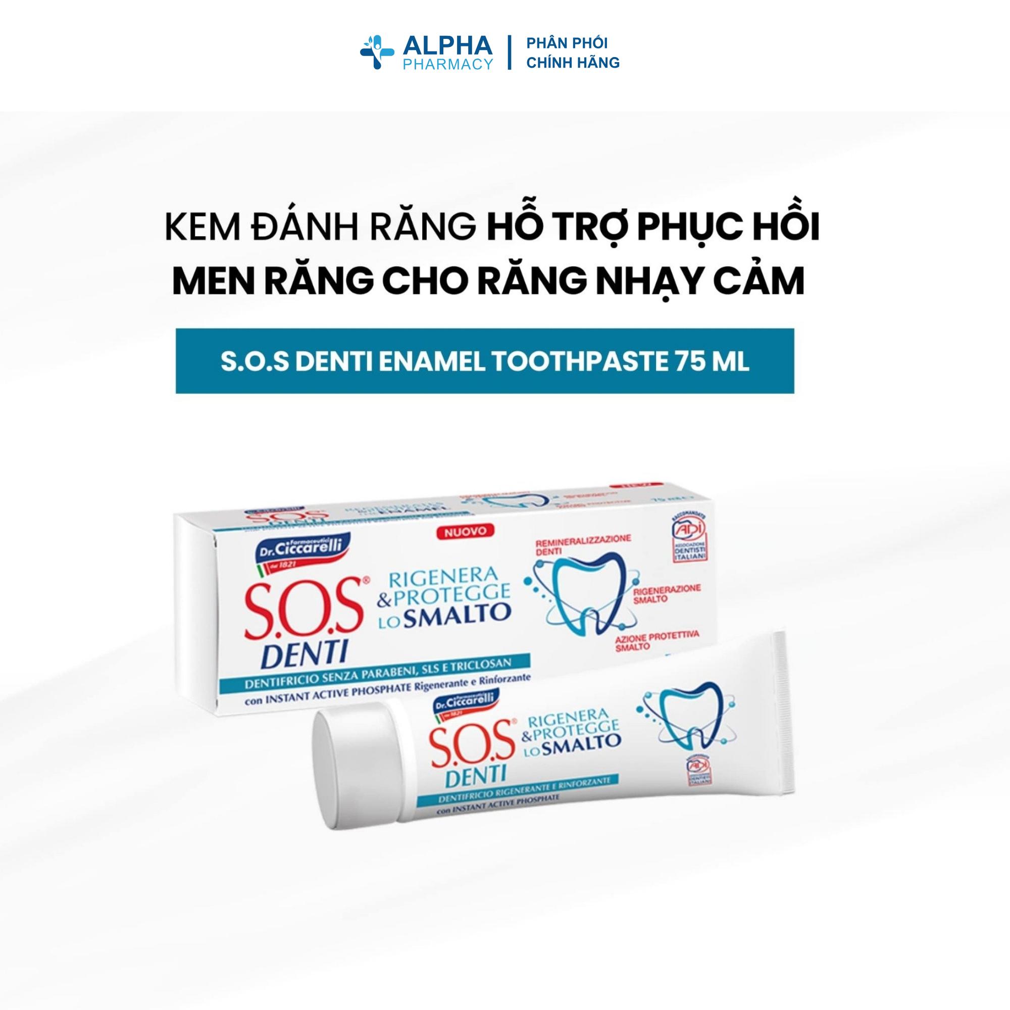 Kem Đánh Răng S.O.S Denti Enamel Phục Hồi Men Răng Ê Buốt – 75ml - Image 2