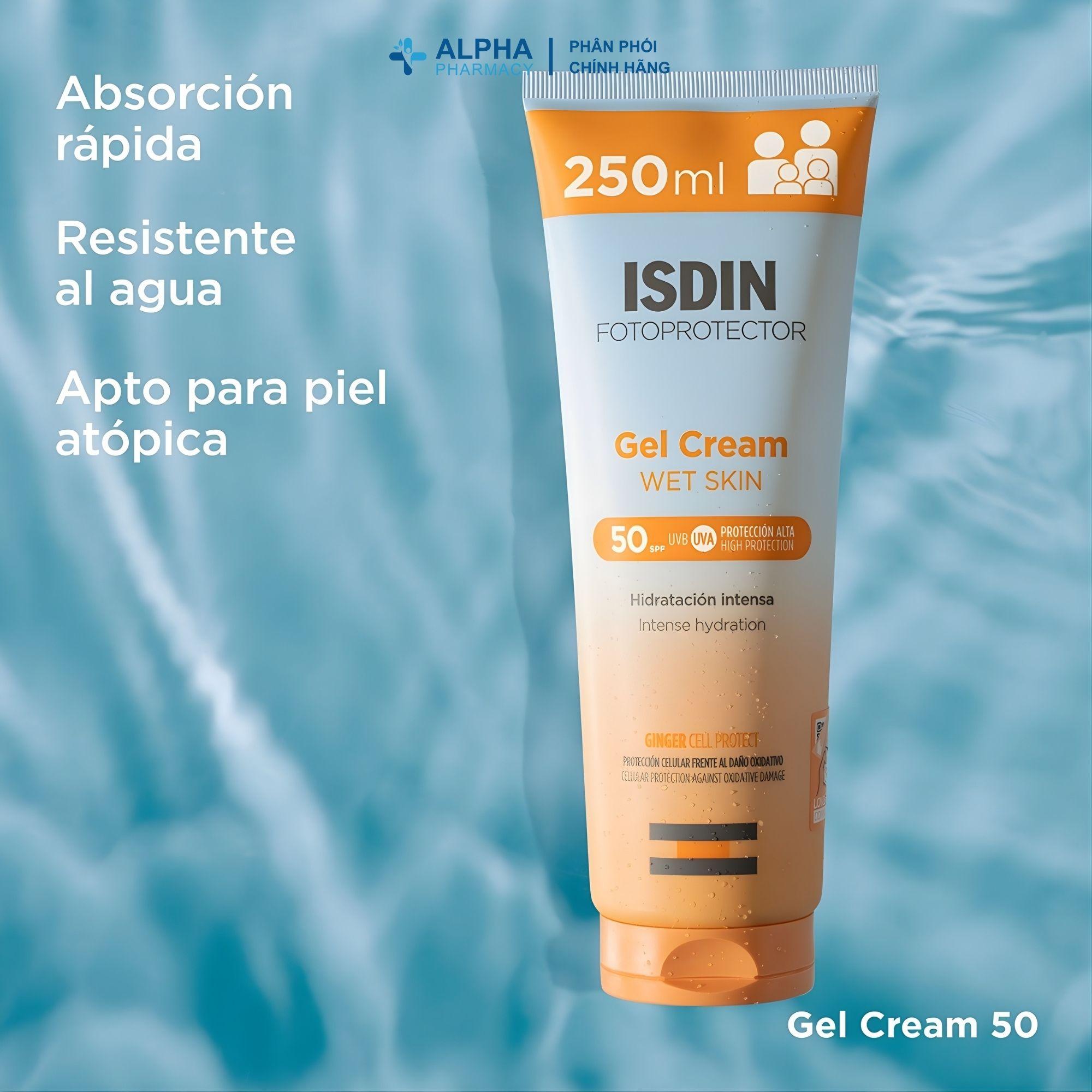 Kem Chống Nắng Dưỡng Ẩm Toàn Thân Isdin Fotoprotector Gel Cream SPF50 – 250ml - Image 3