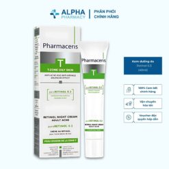 Kem Dưỡng Da Đêm Pharmaceris Retinol 0.3 Tái Tạo Da, Giảm Nếp Nhăn – 40ml