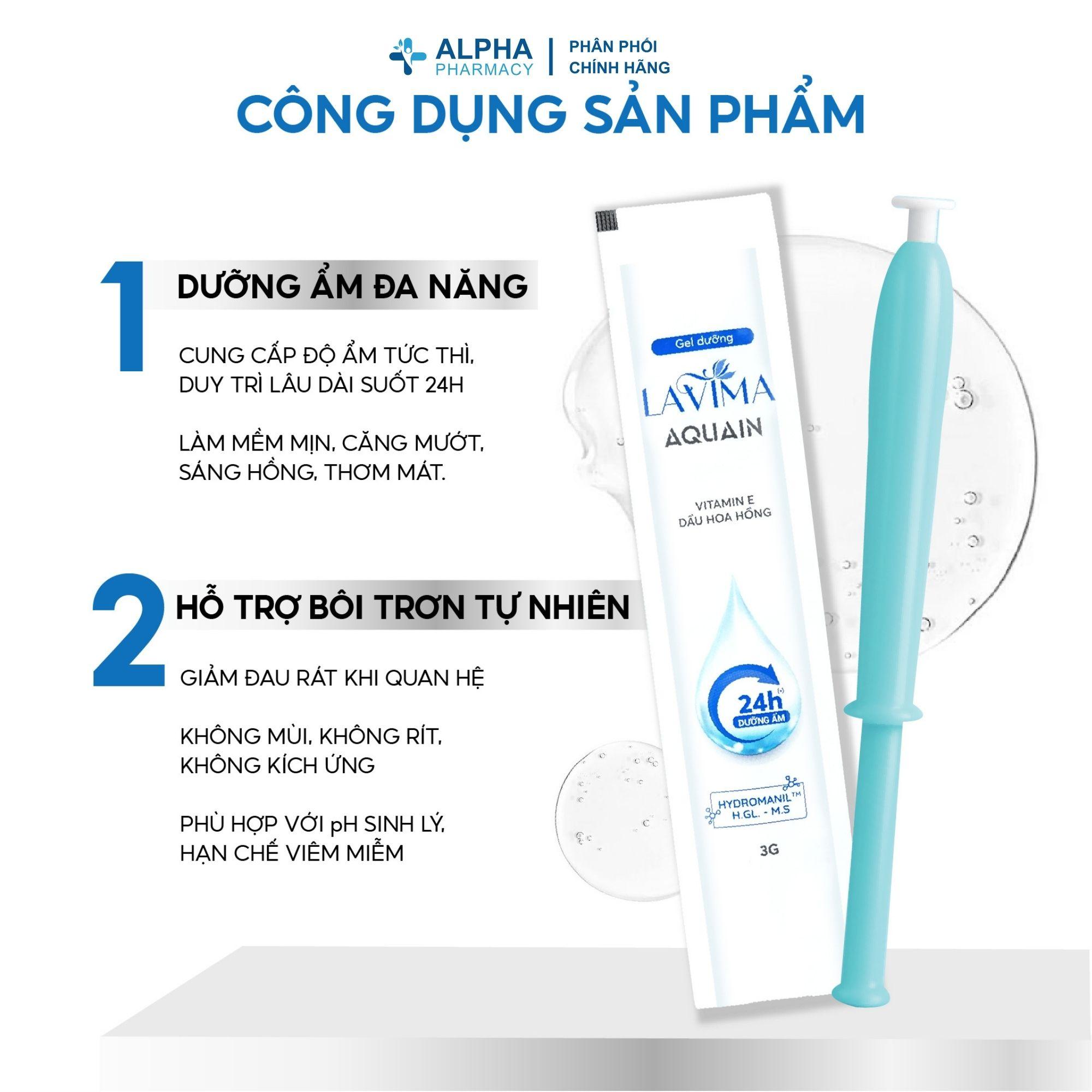 Gel Dưỡng Ẩm Tự Nhiên Cho Vùng Kín Lavima Aquain - 3g (Dạng Bút) - Image 3
