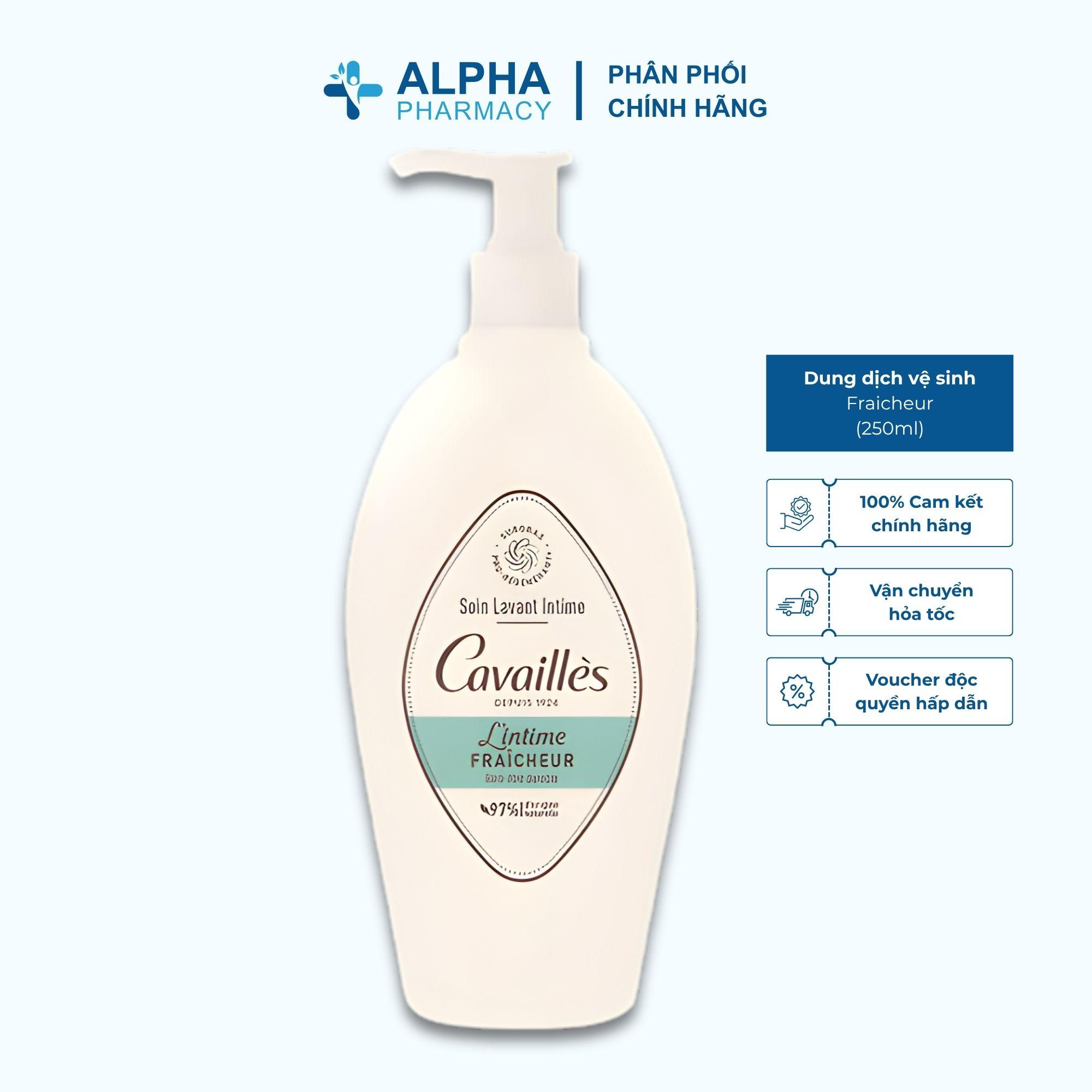 Dung Dịch Vệ Sinh Phụ Nữ Cavaillès Fraicheur Khử Mùi, Thơm Mát, Giảm Kích Ứng – 250ml
