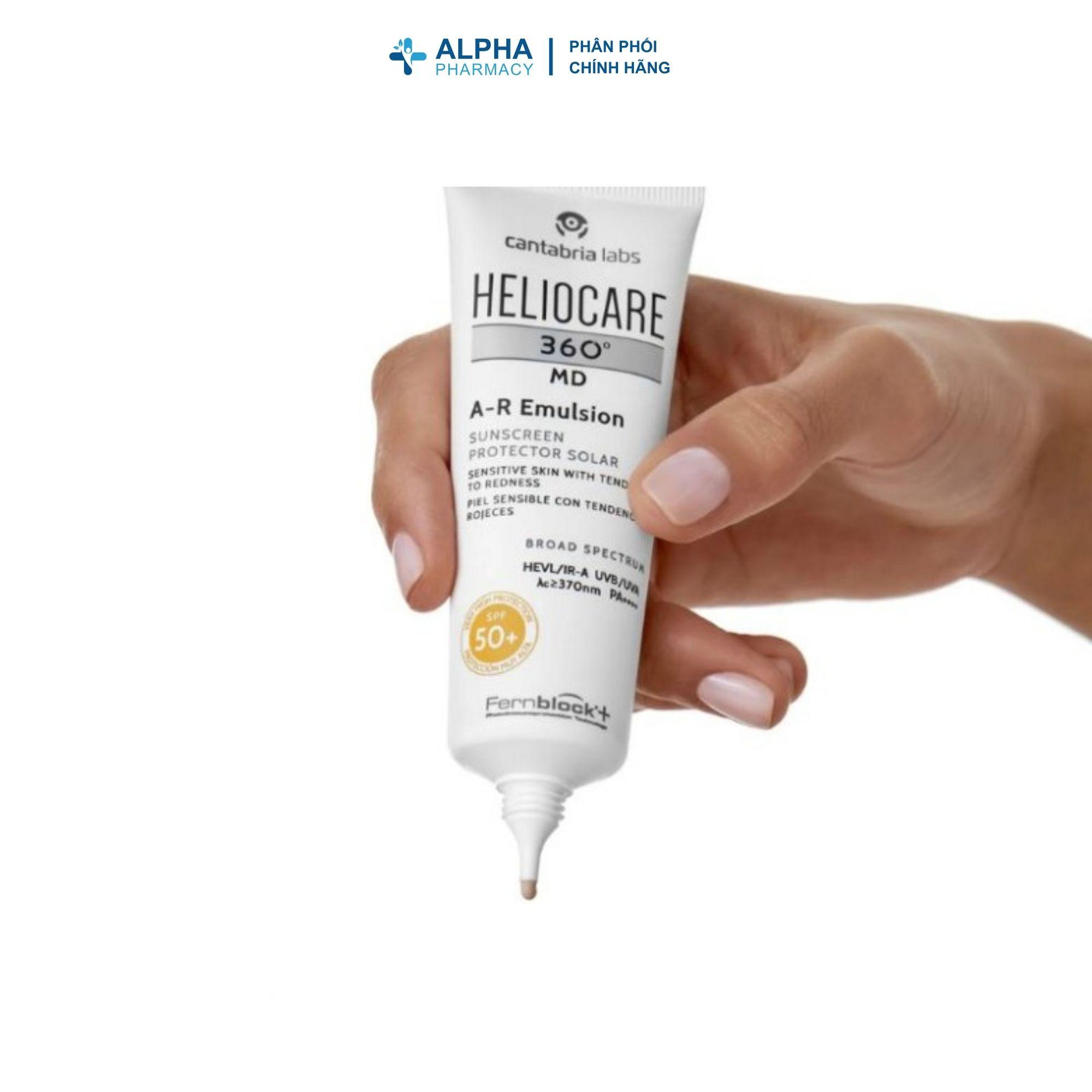 Kem Chống Nắng Heliocare 360 MD A-R Emulsion Giảm Đỏ Da, Bảo Vệ Da Nhạy Cảm - Image 4