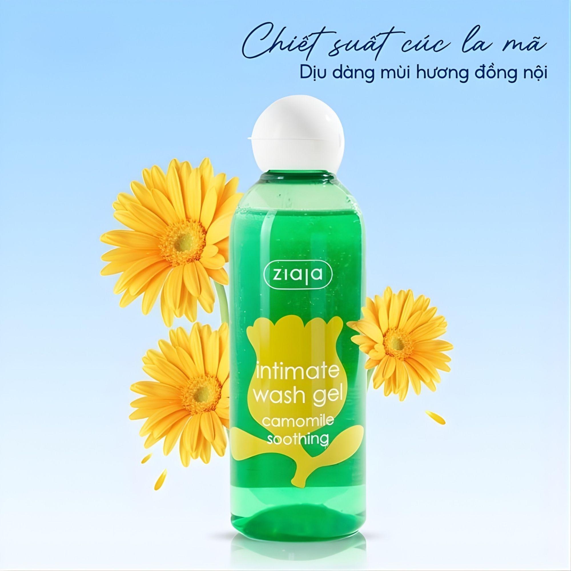 Dung Dịch Vệ Sinh Phụ Nữ Cúc La Mã Ziaja Intimate Wash Gel Camomile Soothing - 200ml - Image 2
