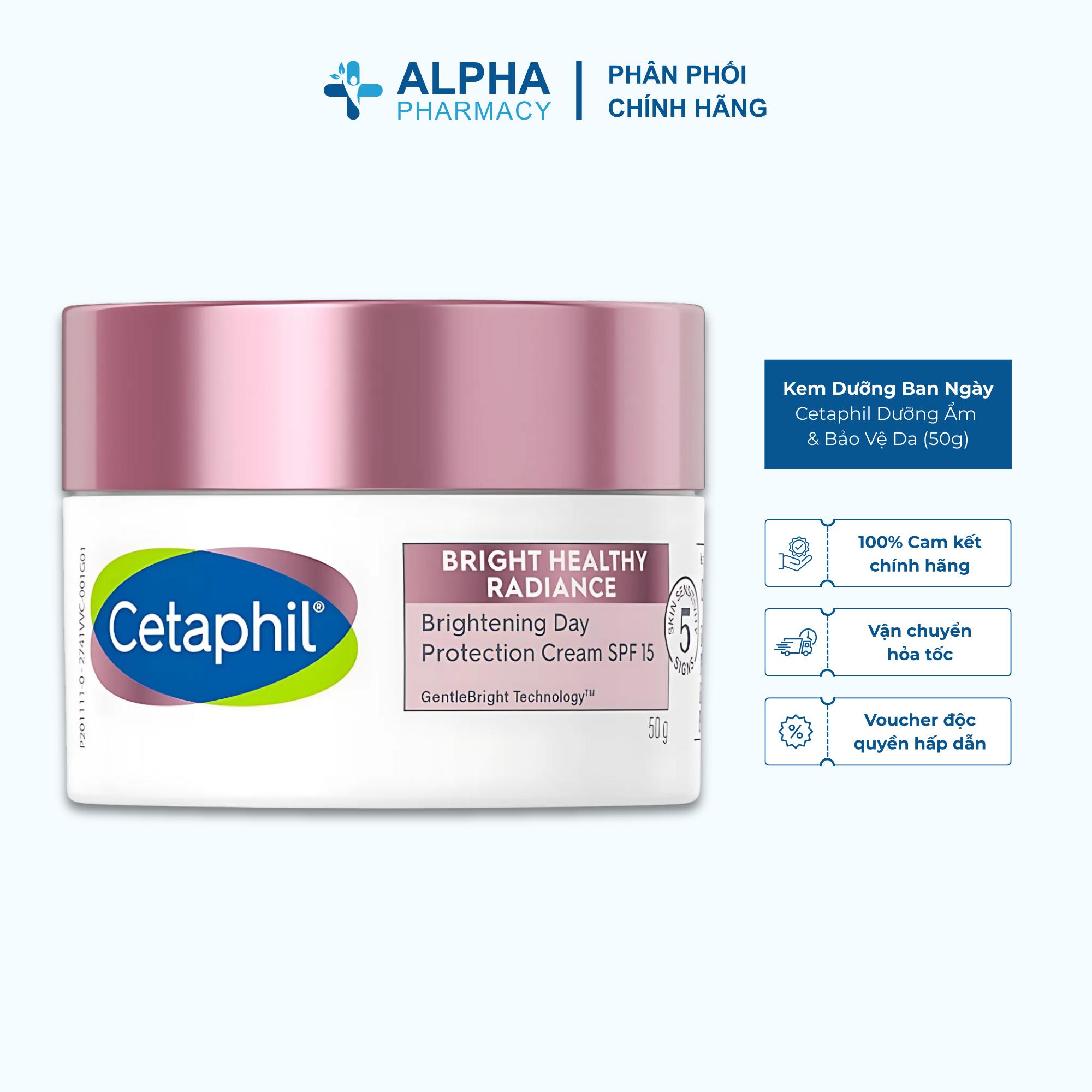 Kem Dưỡng Ban Ngày Cetaphil BHR Bright Healthy Radiance Day Protect Cream SPF15 Dưỡng Ẩm & Bảo Vệ Da - 50g