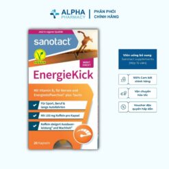 Viên Uống Tăng Tập Trung & Giúp Tỉnh Táo Sanotact Energiekick – Hộp 20 Viên
