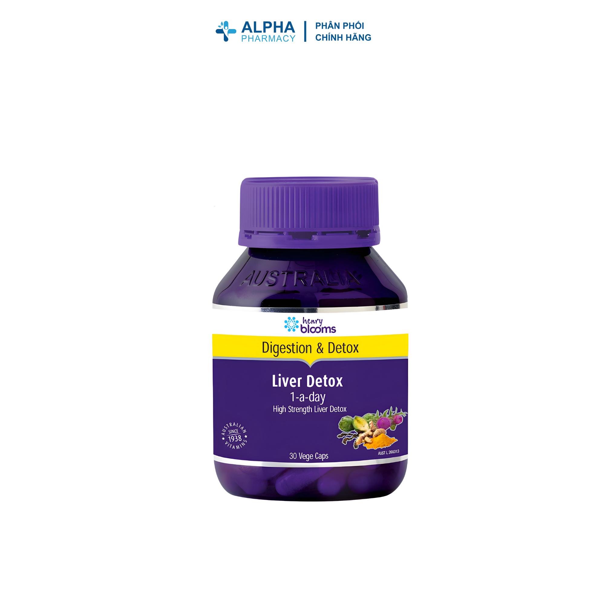 Viên Uống Henry Blooms Liver Detox 1-A-Day Hỗ Trợ Giải Độc & Bảo Vệ Gan – Hộp 30 Viên/ Hộp 60 Viên - Image 3