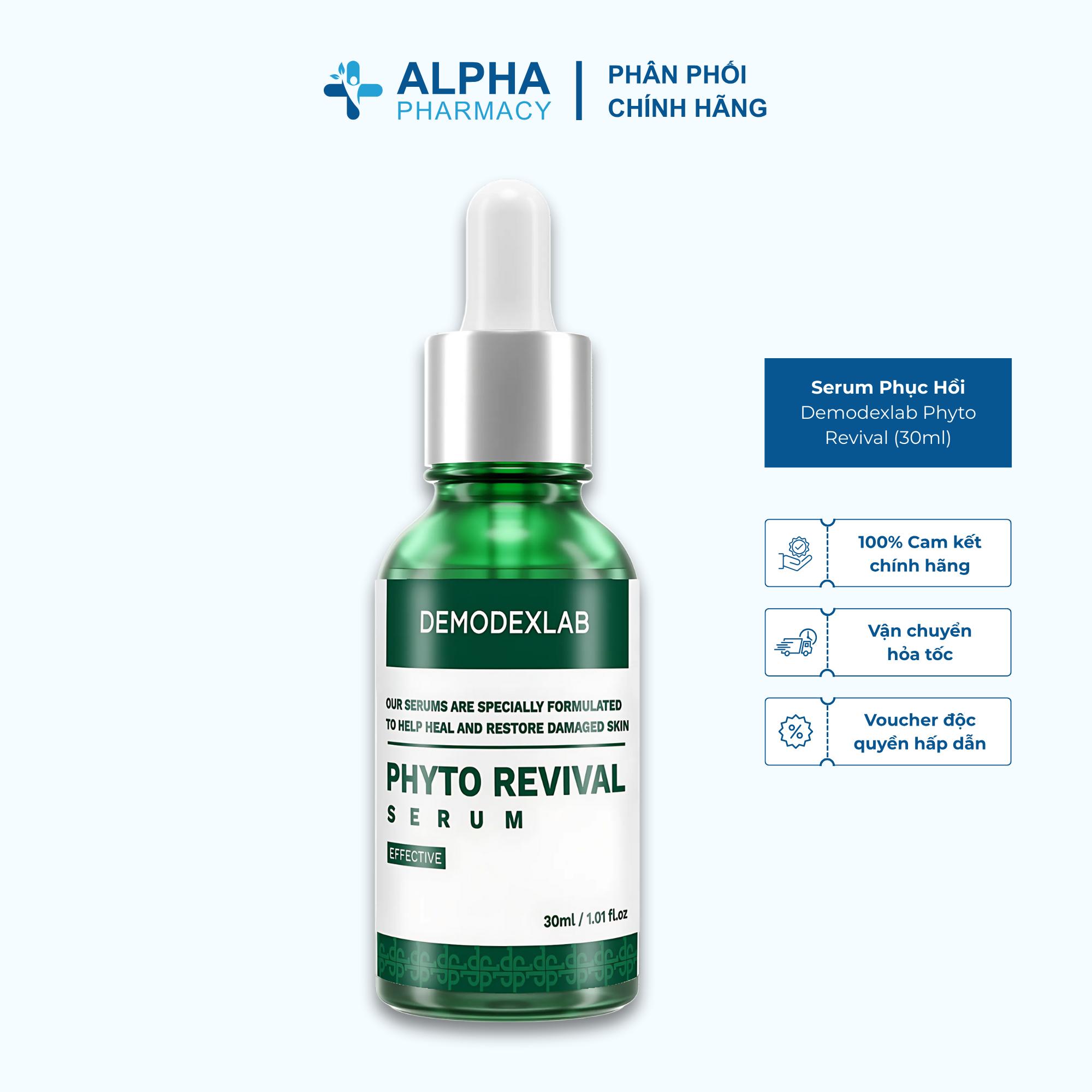 Serum Phục Hồi Demodexlab Phyto Revival - Giảm Mẩn Đỏ & Tăng Cường Miễn Dịch Da - 30ml