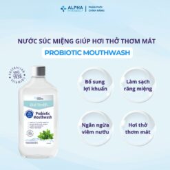 Alternative view of Nước Súc Miệng Henry Blooms Probiotic Mouthwash Hỗ Trợ Làm Sạch Vi Khuẩn & Bảo Vệ Răng Miệng - 375ml
