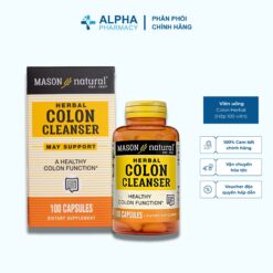 Viên Uống Bổ Sung Mason Colon Herbal Cleanser Hỗ Trợ Thải Độc, Thanh Lọc Cơ Thể