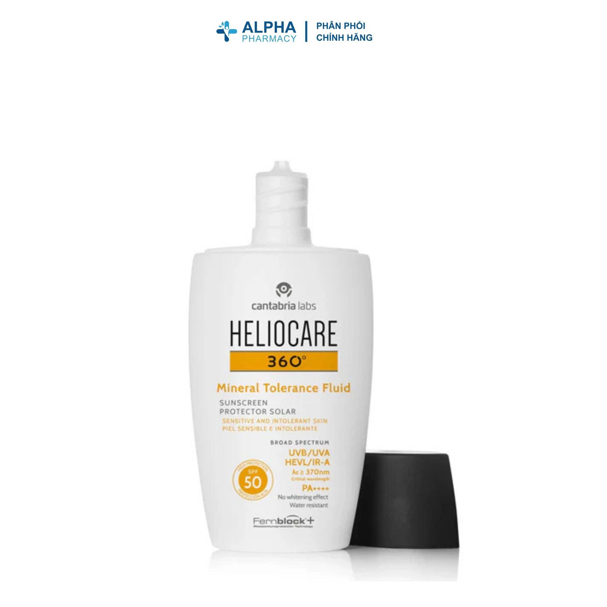 Kem Chống Nắng Heliocare 360 Mineral Tolerance Fluid SPF50+ Dành Cho Da Nhạy Cảm – 50ml - Image 3
