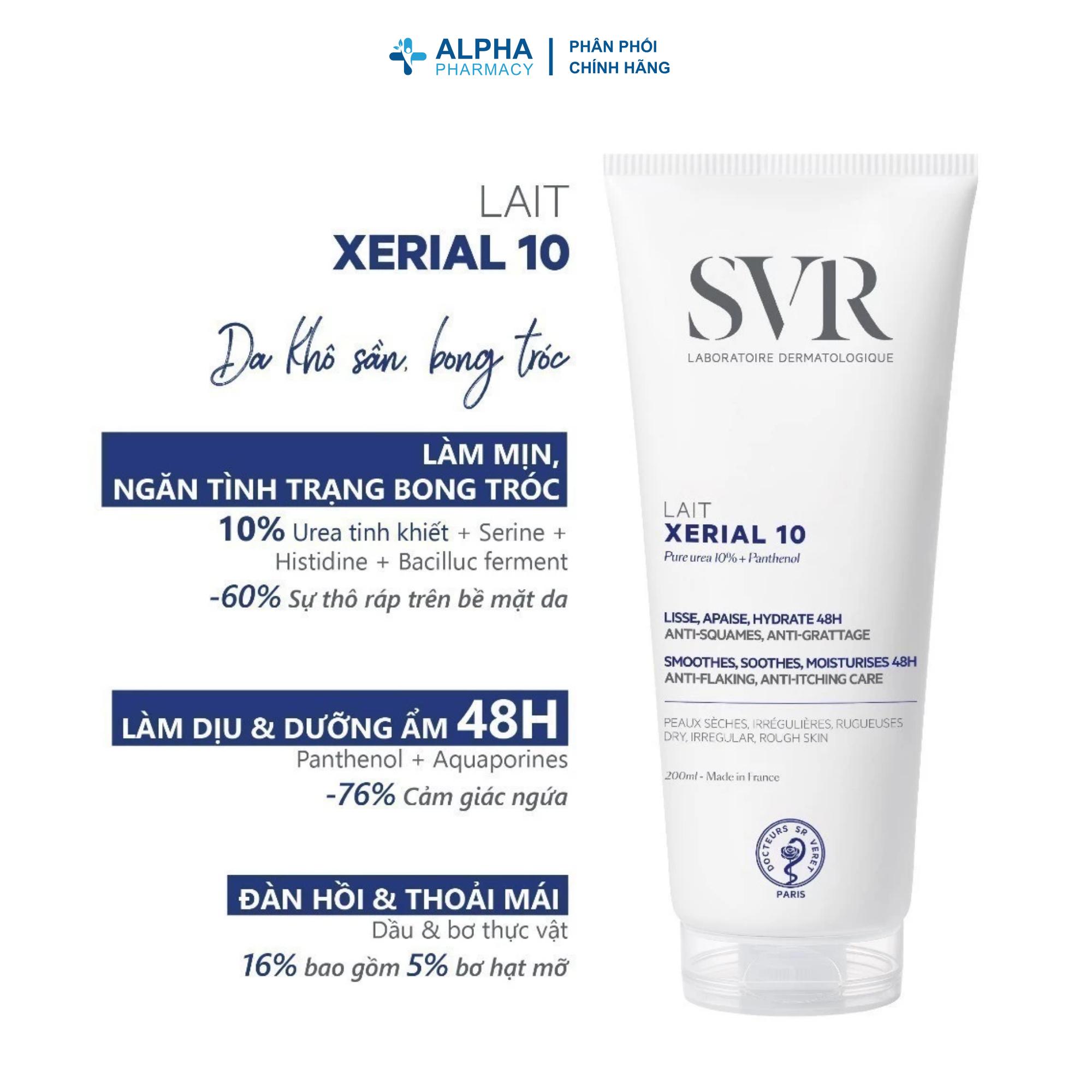 Kem Dưỡng Thể SVR Xerial 10 Lait Giữ Ẩm Toàn Thân Cho Da Khô – 200ml - Image 3