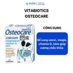 Alternative view of Viên Uống Canxi Vitabiotics Osteocare Bổ Sung Canxi, Magie, Vitamin D Và Kẽm – Hộp 30 Viên