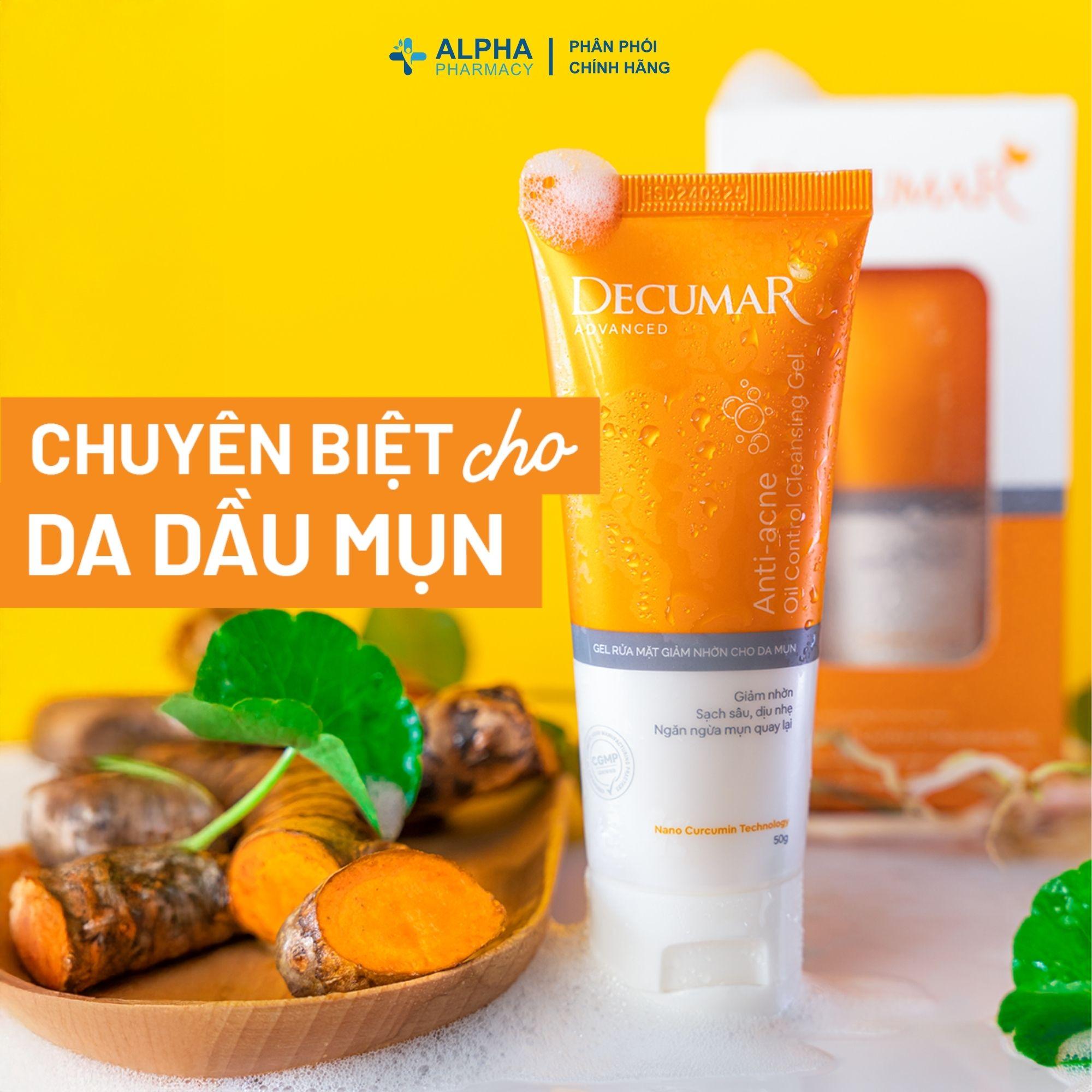 Gel Rửa Mặt Decumar Advanced Cleansing Cho Da Mụn, Giảm Bã Nhờn – 50g - Image 4
