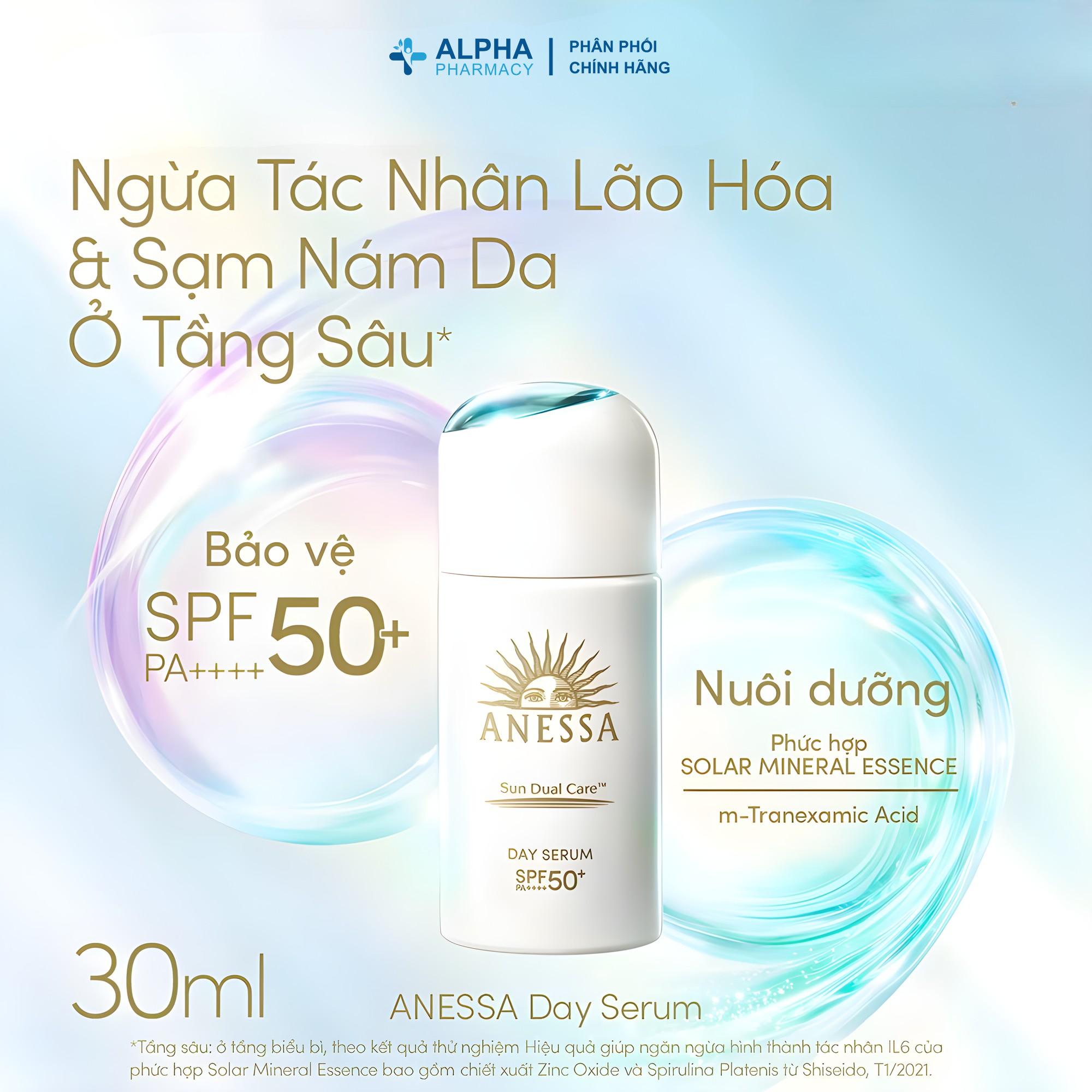 Serum Chống Nắng Anessa Dưỡng Da Nâng Tông Day Serum SPF50+ PA++++ - 30ml - Image 2