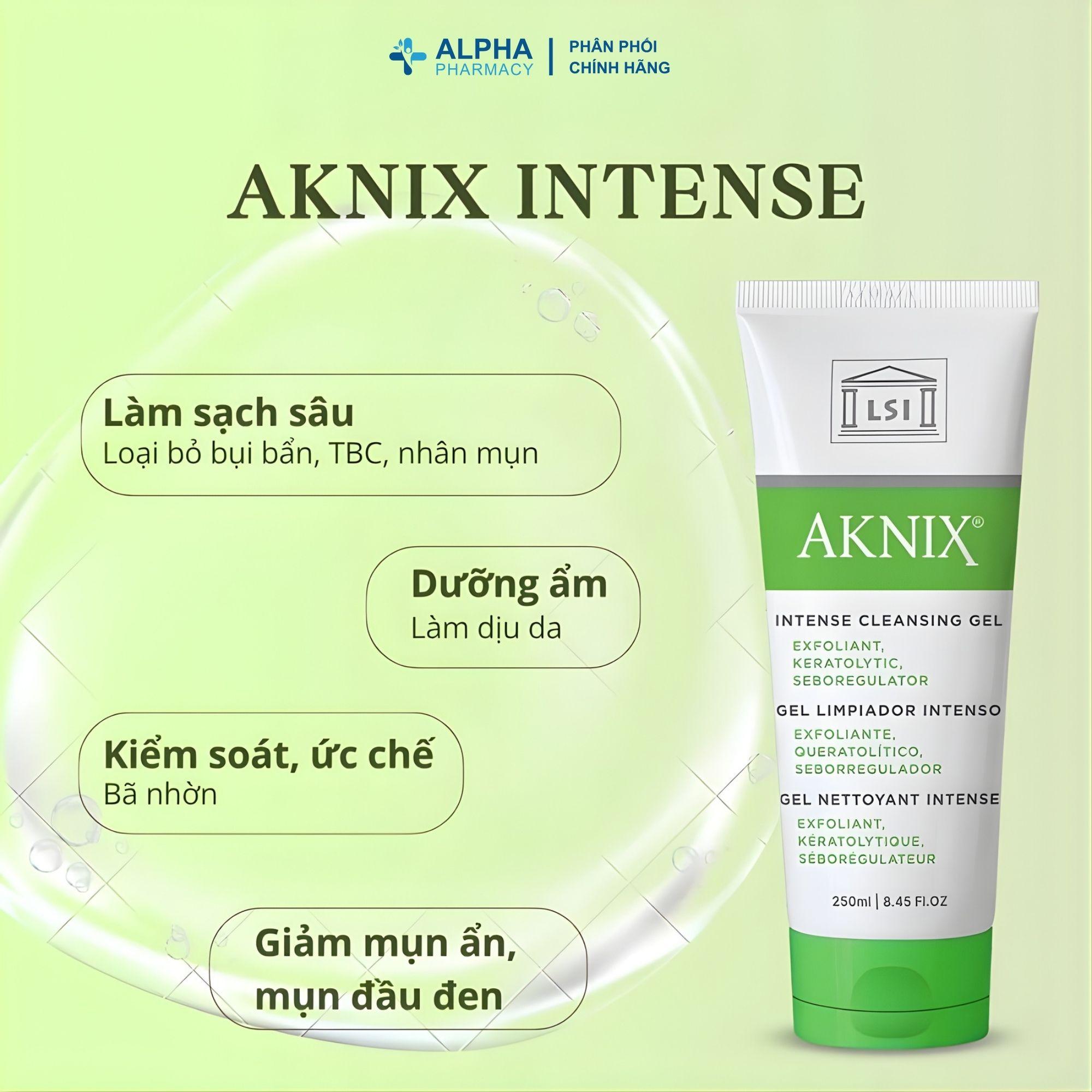 Sữa Rửa Mặt Giảm Mụn Không Viêm Aknix Intense Giúp Làm Sạch Sâu, Giảm Dầu Nhờn – 100ml/250ml - Image 5