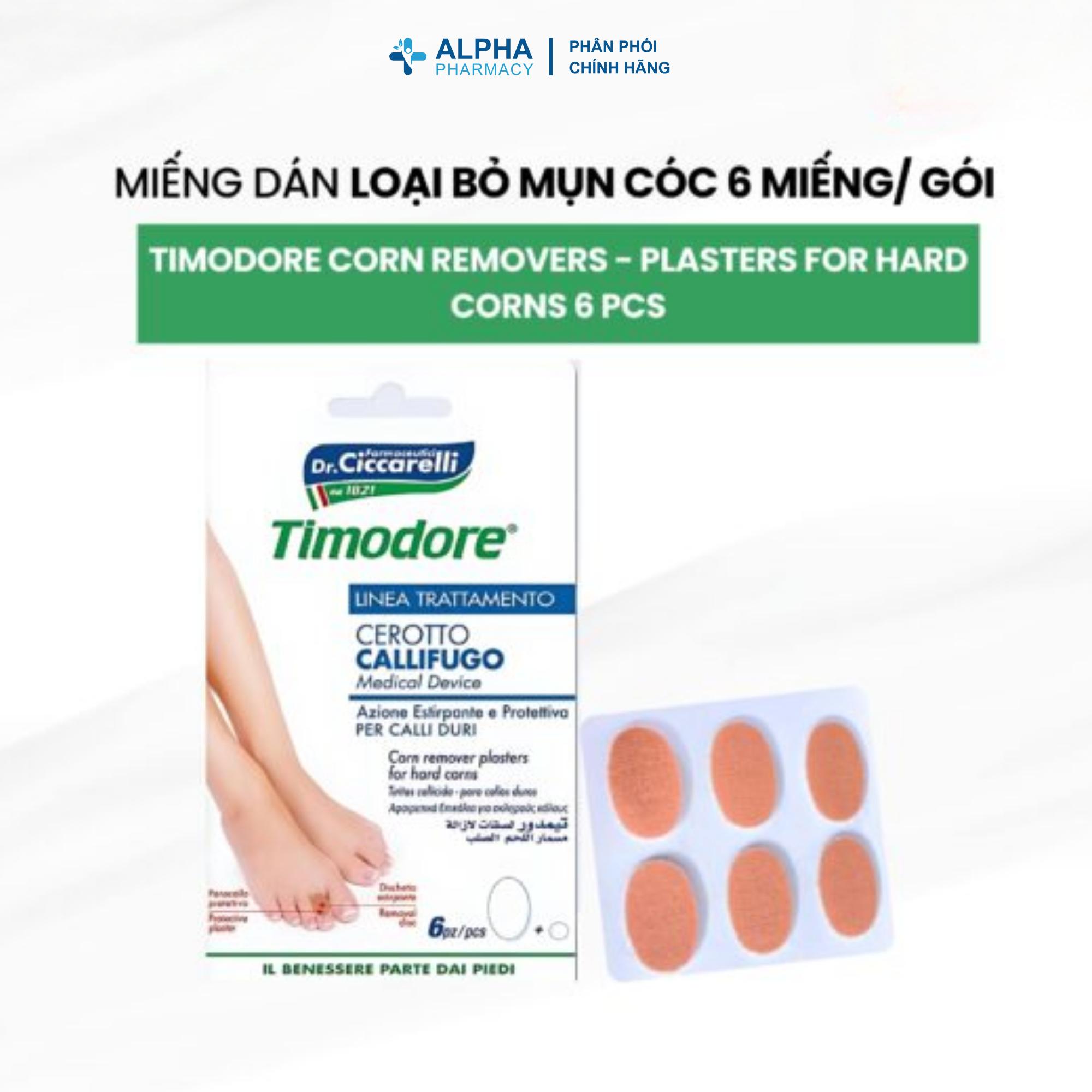 Miếng Dán Loại Bỏ Mụn Cóc Timodore Corn Removers – 6 Miếng - Image 2