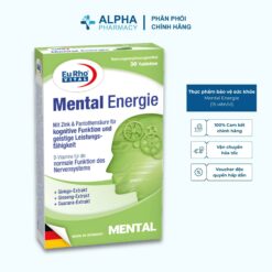 Thực Phẩm Bảo Vệ Sức Khỏe EuRho Vital Mental Energie Cải Thiện Trí Nhớ, Duy Trì Chức Năng Não Bộ Khỏe Mạnh