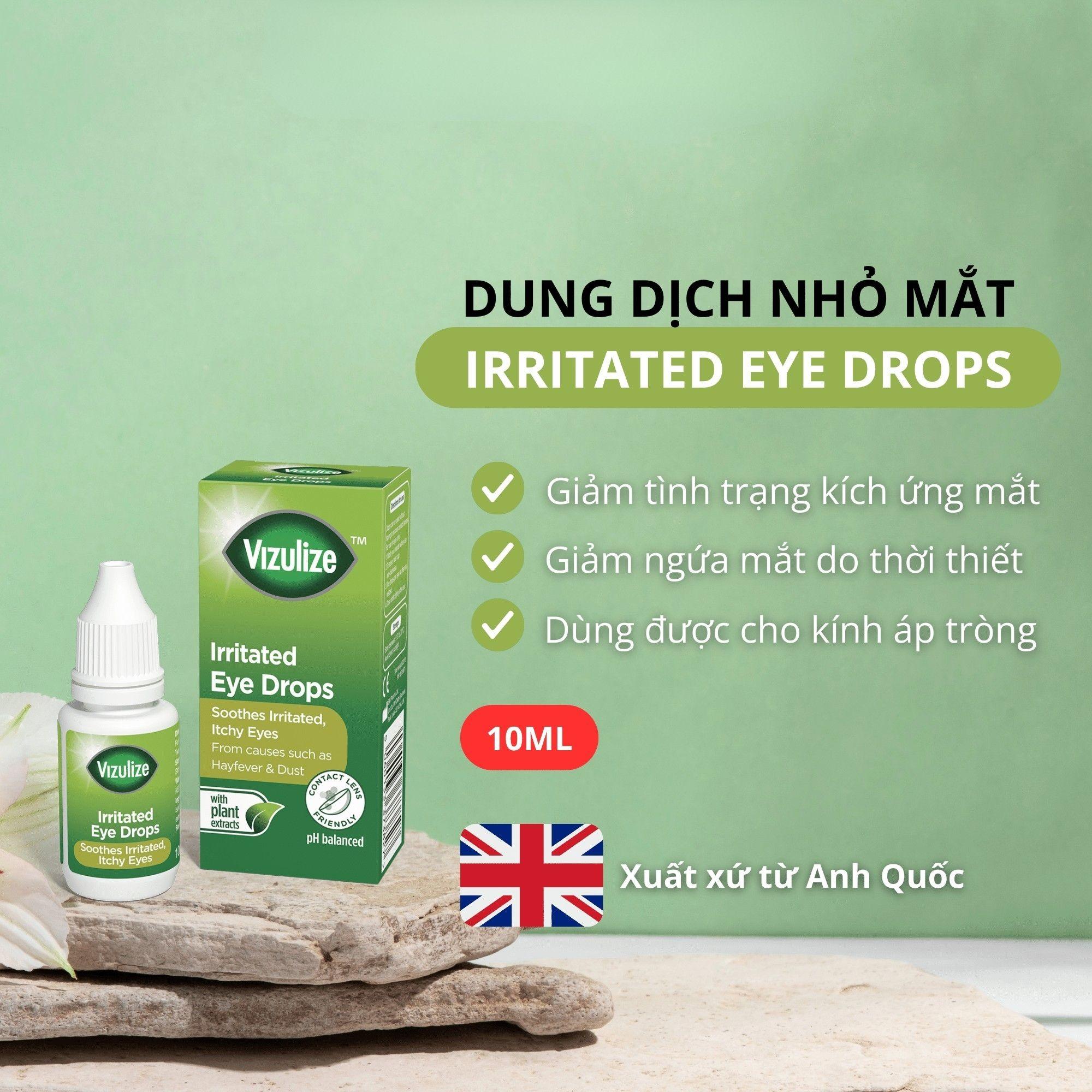 Vizulize Irritated Eyes Drops Giảm Đỏ Và Cay Mắt - 10ml - Image 4
