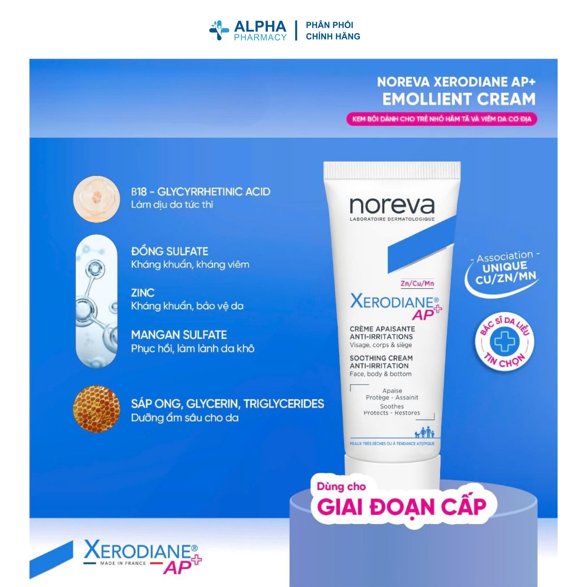 Kem Dưỡng Noreva Xerodiane AP+ Soothing Cho Giai Đoạn Cấp – 40ml - Image 3