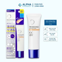 Kem CC Trang Điểm Dưỡng Trắng Da Transino Che Phủ Khuyết Điểm, Chống Nắng – 30g