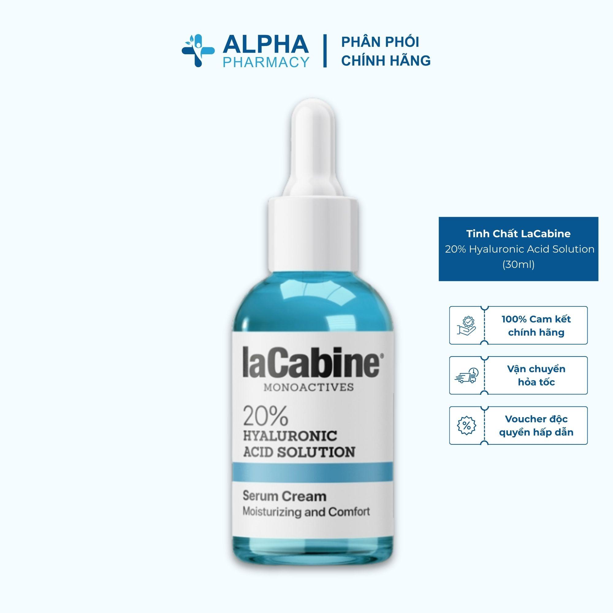 Tinh Chất LaCabine 20% Hyaluronic Acid Solution Dưỡng Ẩm Sâu, Ngăn Ngừa Khô Da – 30ml