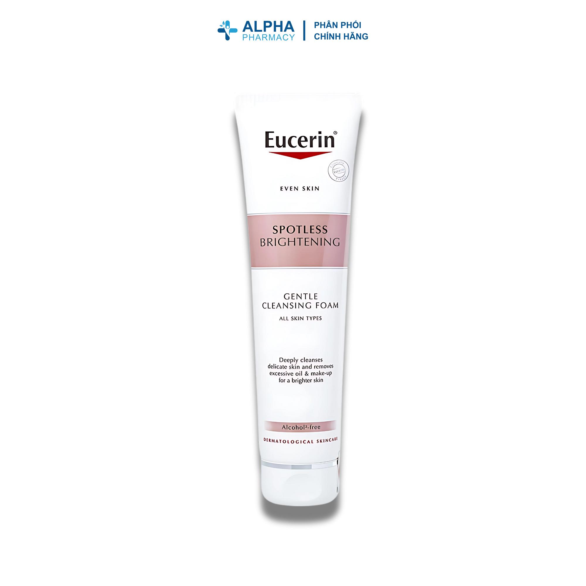 Sữa Rửa Mặt Tạo Bọt Eucerin Spotless Brightening Gentle Cleansing Foam - 50ml/150ml - Image 7