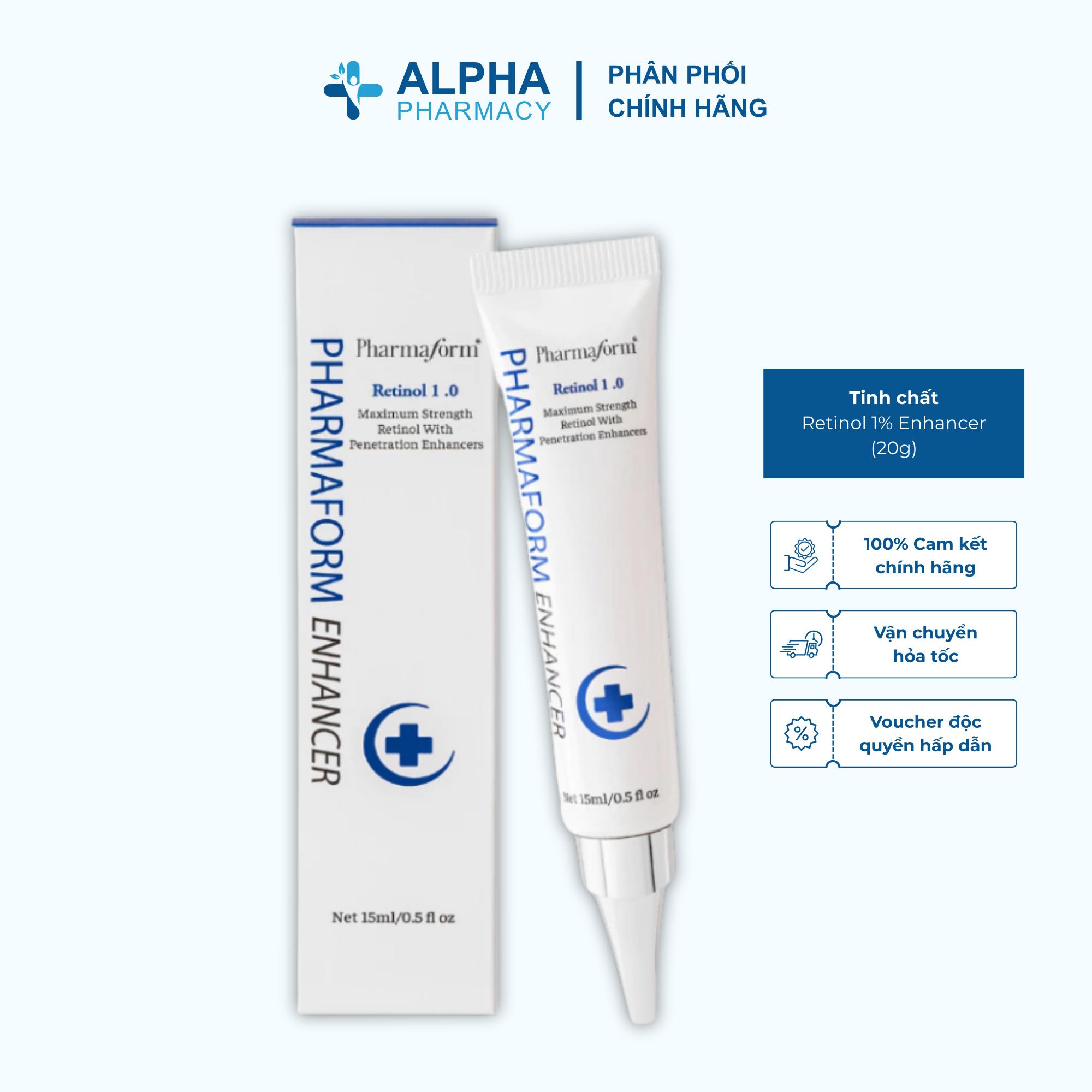Tinh Chất Pharmaform Retinol 1% Enhancer Ngừa Lão Hóa, Giảm Nếp Nhăn, Làm Sáng Da - 20g