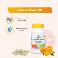 Alternative view of Viên Uống Vitamin & Khoáng Chất Tổng Hợp Warnke Vitamin & Mineral Komplex – Hộp 100 Viên