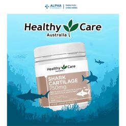 Alternative view of Viên Uống Shark Cartilage 750mg Healthy Care Sụn Cá Mập Hỗ Trợ Khớp Linh Hoạt & Giảm Đau Nhức - Lọ 200 Viên