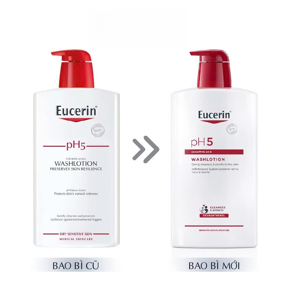 Sữa Tắm Dịu Nhẹ Eucerin pH5 Washlotion Cho Da Nhạy Cảm 1000ml - Image 4