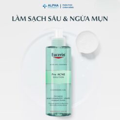 Alternative view of Gel Rửa Mặt Eucerin ProACNE Cleansing Gel Cho Da Dầu Mụn, Làm Sạch Sâu & Giảm Nhờn – 75ml/200ml/400ml