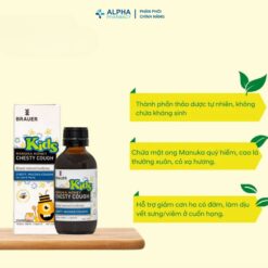 Alternative view of Siro Brauer Manuka Honey Chesty Cough Giảm Ho & Tiêu Đờm Cho Trẻ Từ 2 Tuổi+ – 100ml