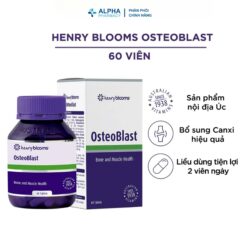 Alternative view of Viên Uống Henry Blooms Osteoblast Hỗ Trợ Xương Chắc Khỏe & Ngừa Loãng Xương – Hộp 60 Viên