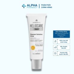 Kem Chống Nắng Heliocare 360 Pigment Solution Fluid SPF50+ Làm Sáng Da, Giảm Thâm Nám – 50ml