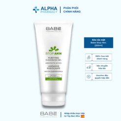 Sữa Rửa Mặt Cho Da Dầu Mụn Babé Stop Akn Purifying Cleansing Gel - 200ml
