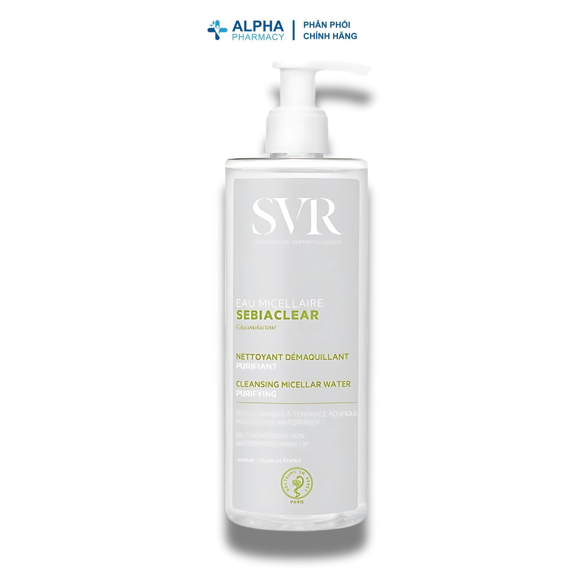 Nước Tẩy Trang SVR Sebiaclear Eau Micellaire Kiềm Dầu – 75ml/400ml/400ml Refill - Image 6
