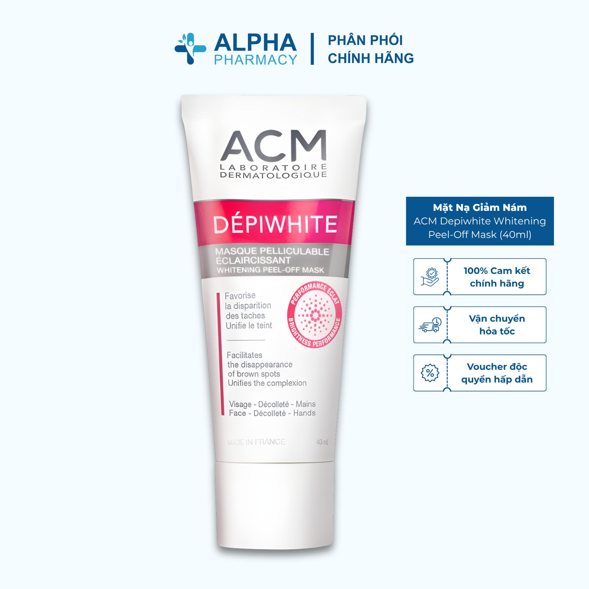 Mặt Nạ Giảm Nám Sạm Đốm Nâu ACM Depiwhite Whitening Peel-Off Mask Làm Sáng Da Hiệu Quả - 40ml