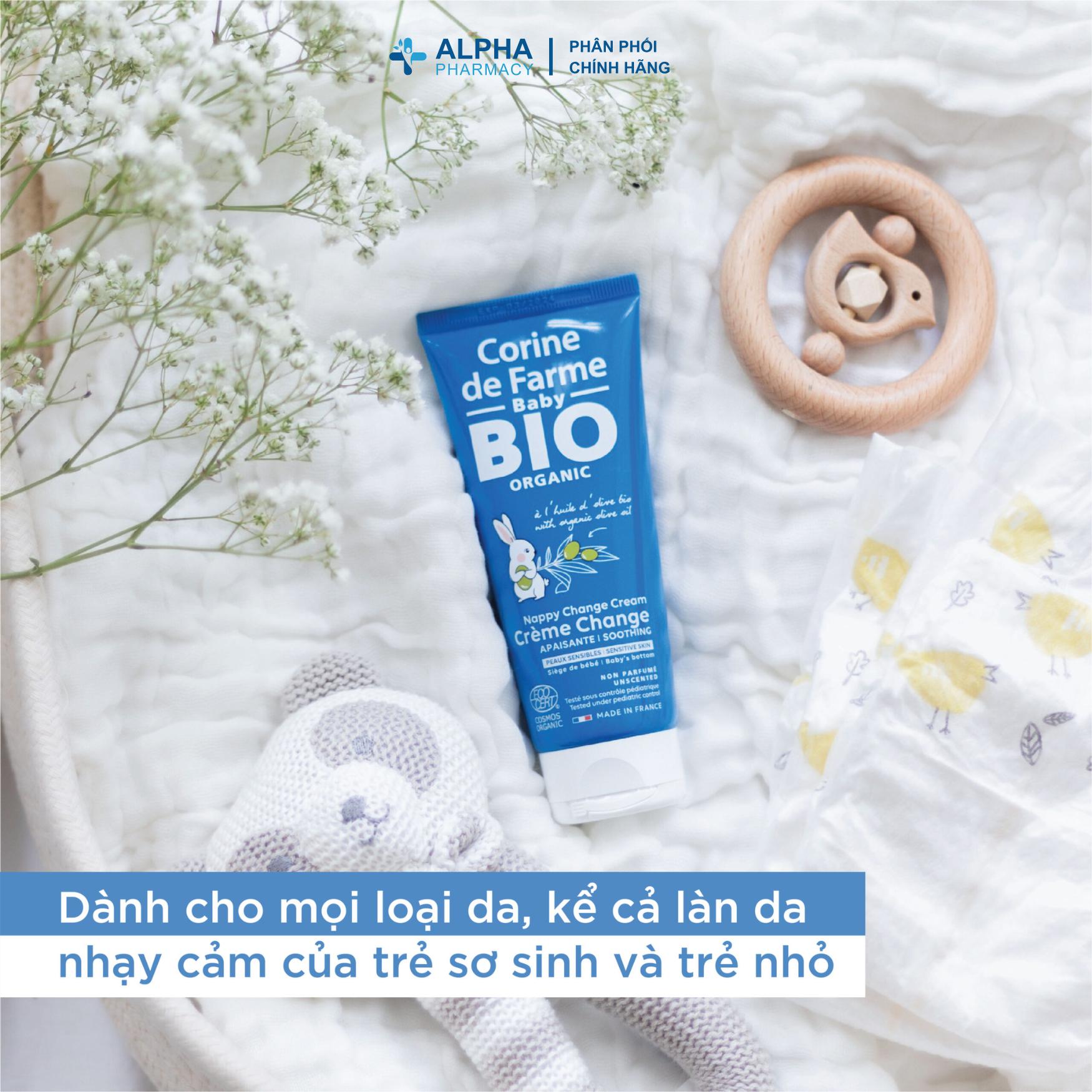 Kem Hăm Tã Hữu Cơ Corine De Farme Organic Soothing Nappy Change Cream – 100ml - Image 4