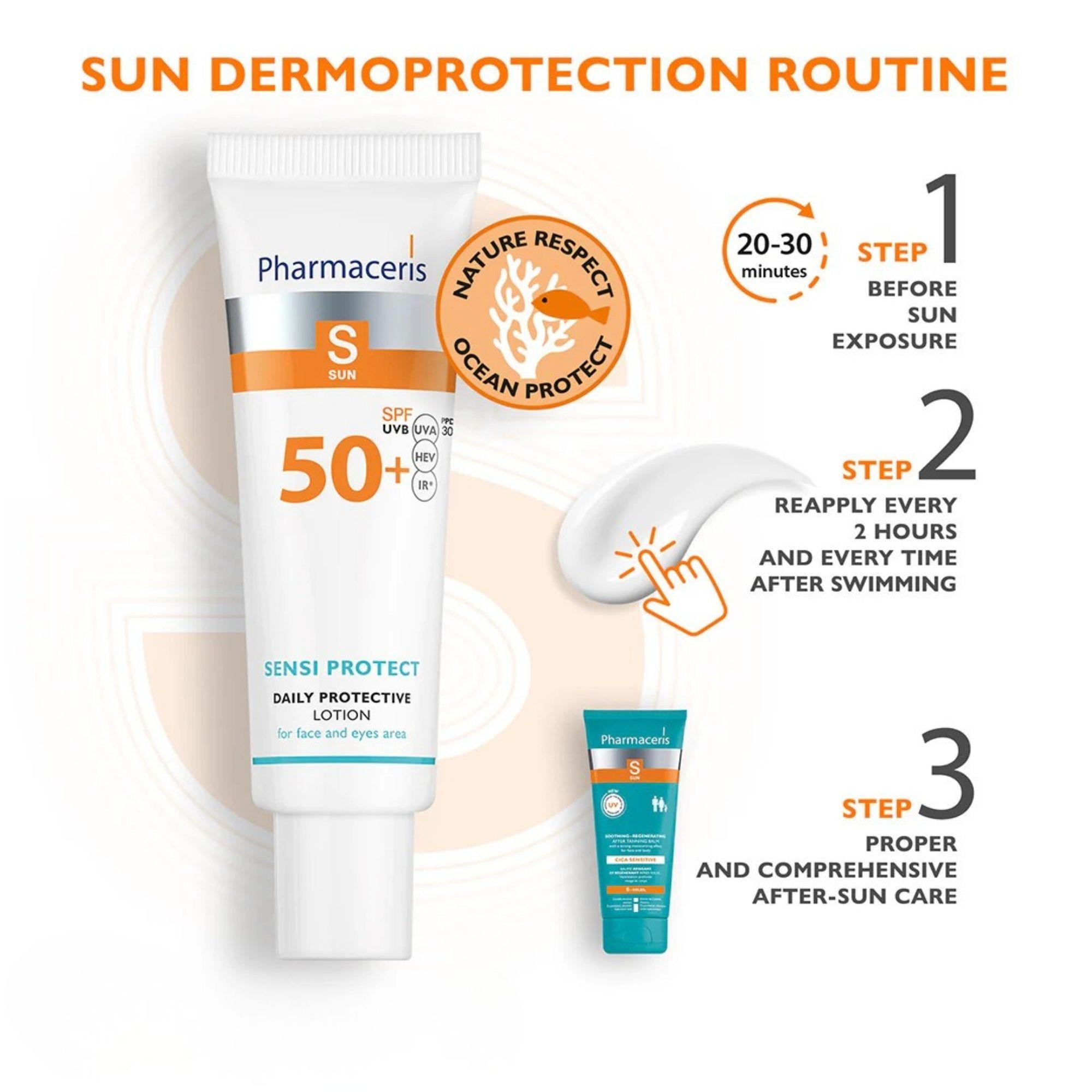 Kem Chống Nắng Dành Cho Mặt Và Mắt Pharmaceris Sensi Protect – 50ml - Image 3