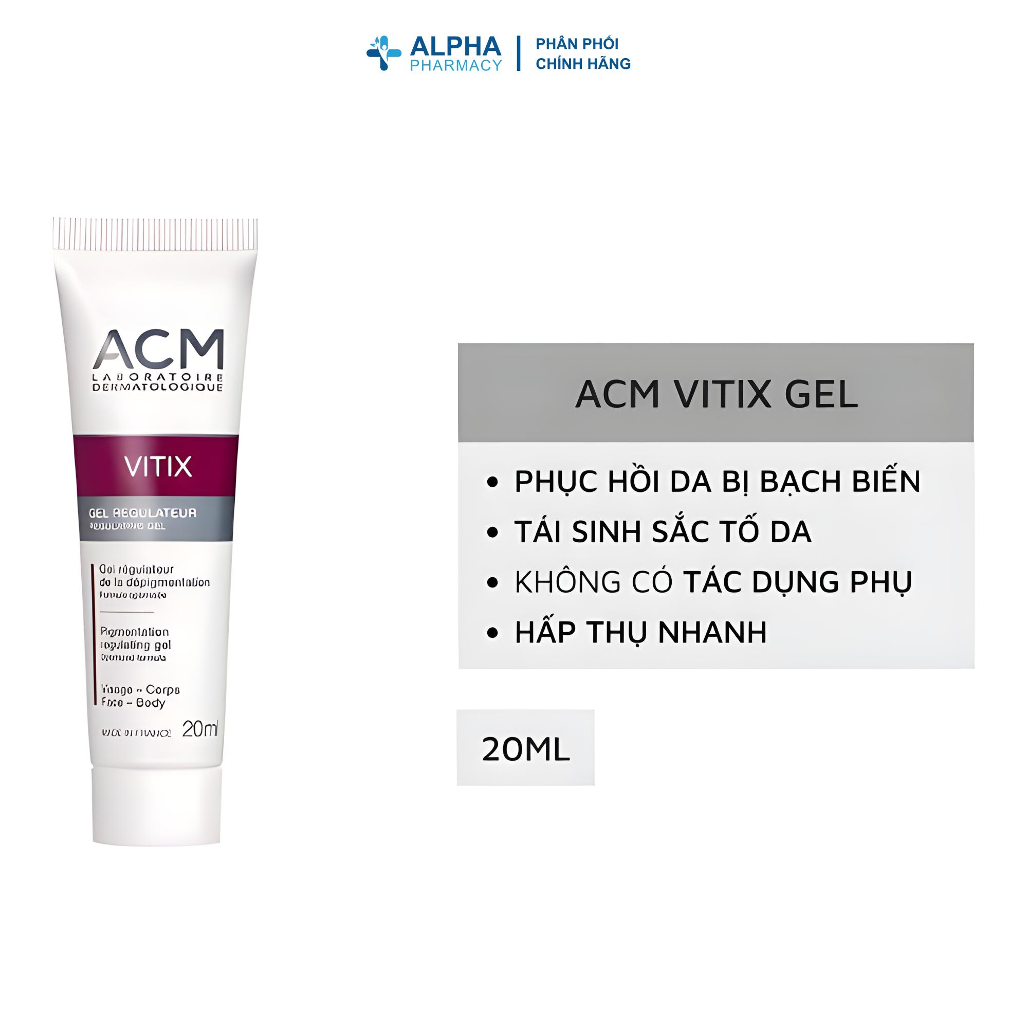 Gel Hỗ Trợ Ngăn Ngừa Bạch Biến ACM Vitix Regulating Gel - 20ml/50ml - Image 2