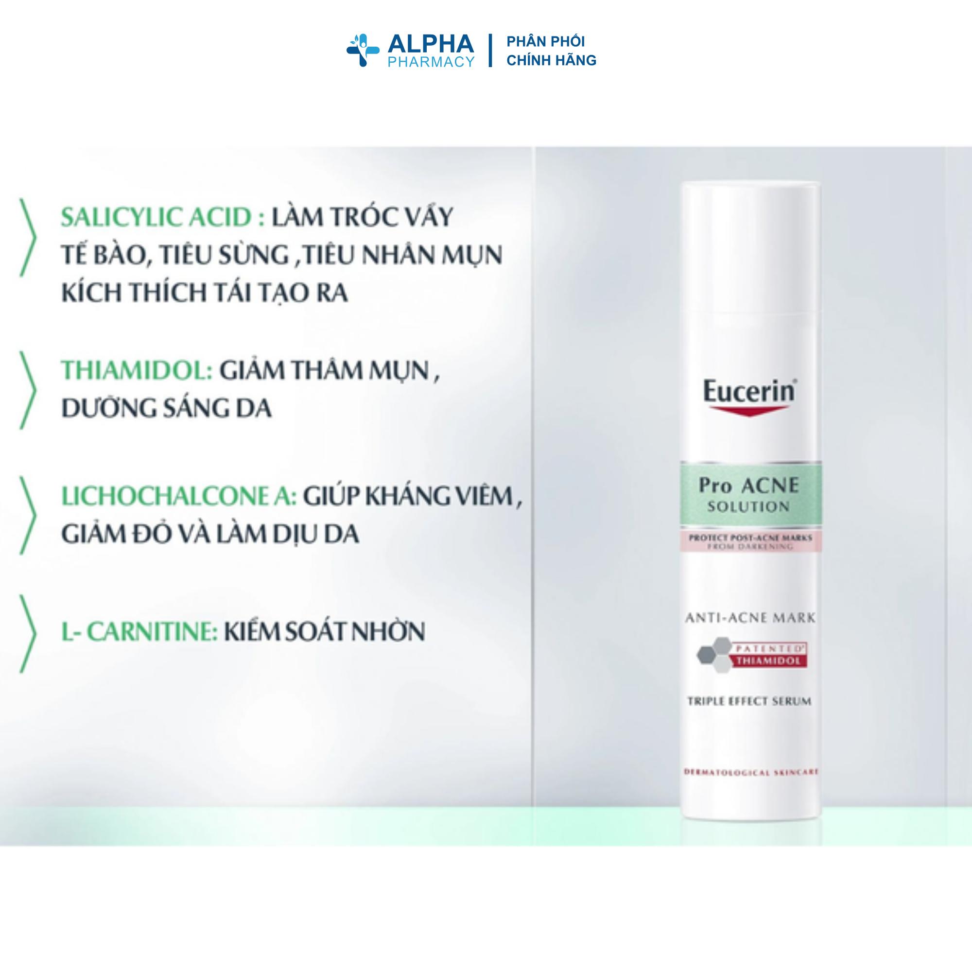 Tinh Chất Eucerin Pro Acne Triple Effect Giúp Giảm Mụn Tức Thì, Giảm Thâm Và Dưỡng Sáng - 40ml - Image 5