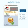 Viên Uống Doppelherz Vitamin D3 + K2 Hỗ Trợ Tăng Cường Hấp Thu Canxi, Giảm Nguy Cơ Loãng Xương – Hộp 30 Viên