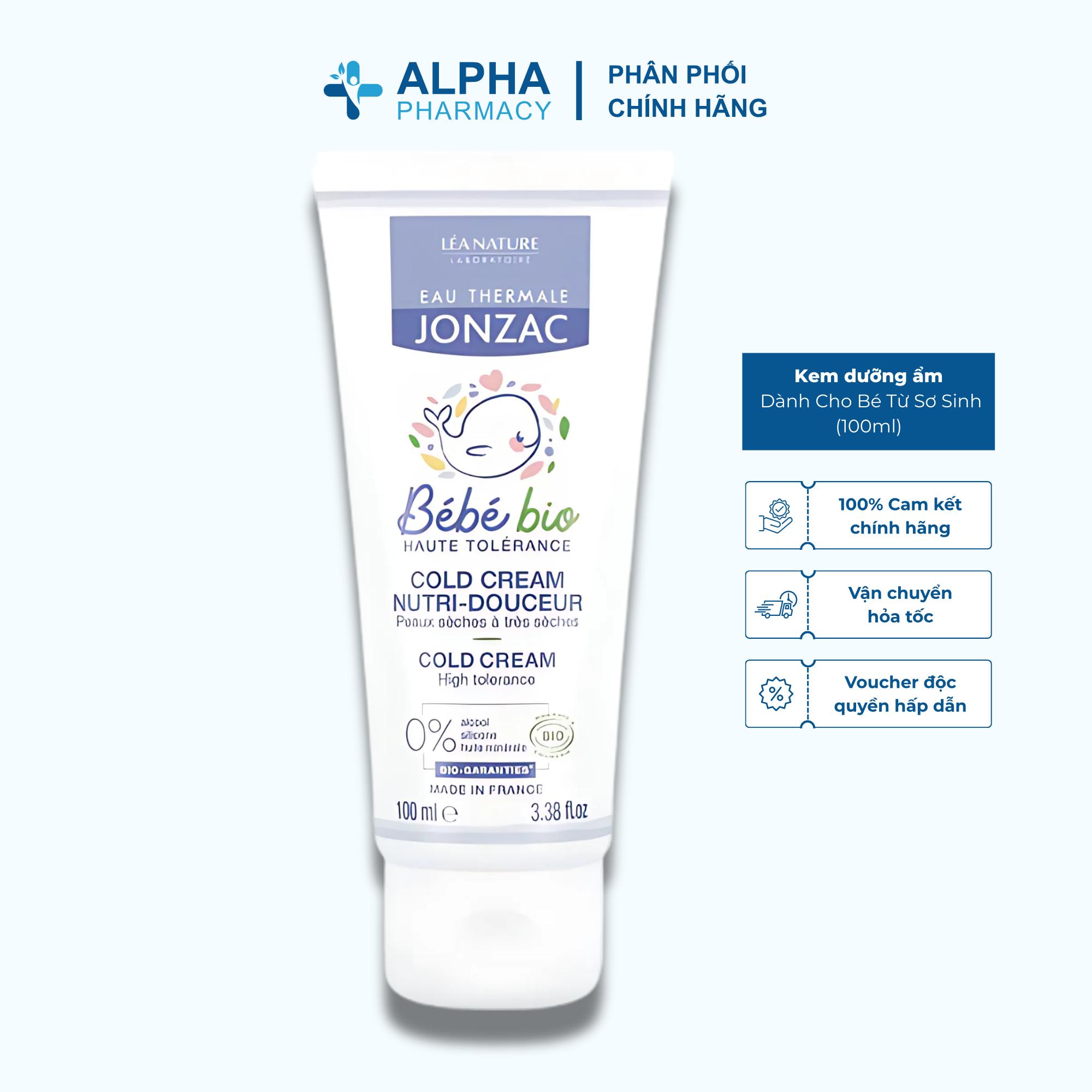 Kem Dưỡng Ẩm Jonzac Hữu Cơ Dành Cho Bé Từ Sơ Sinh 100ml