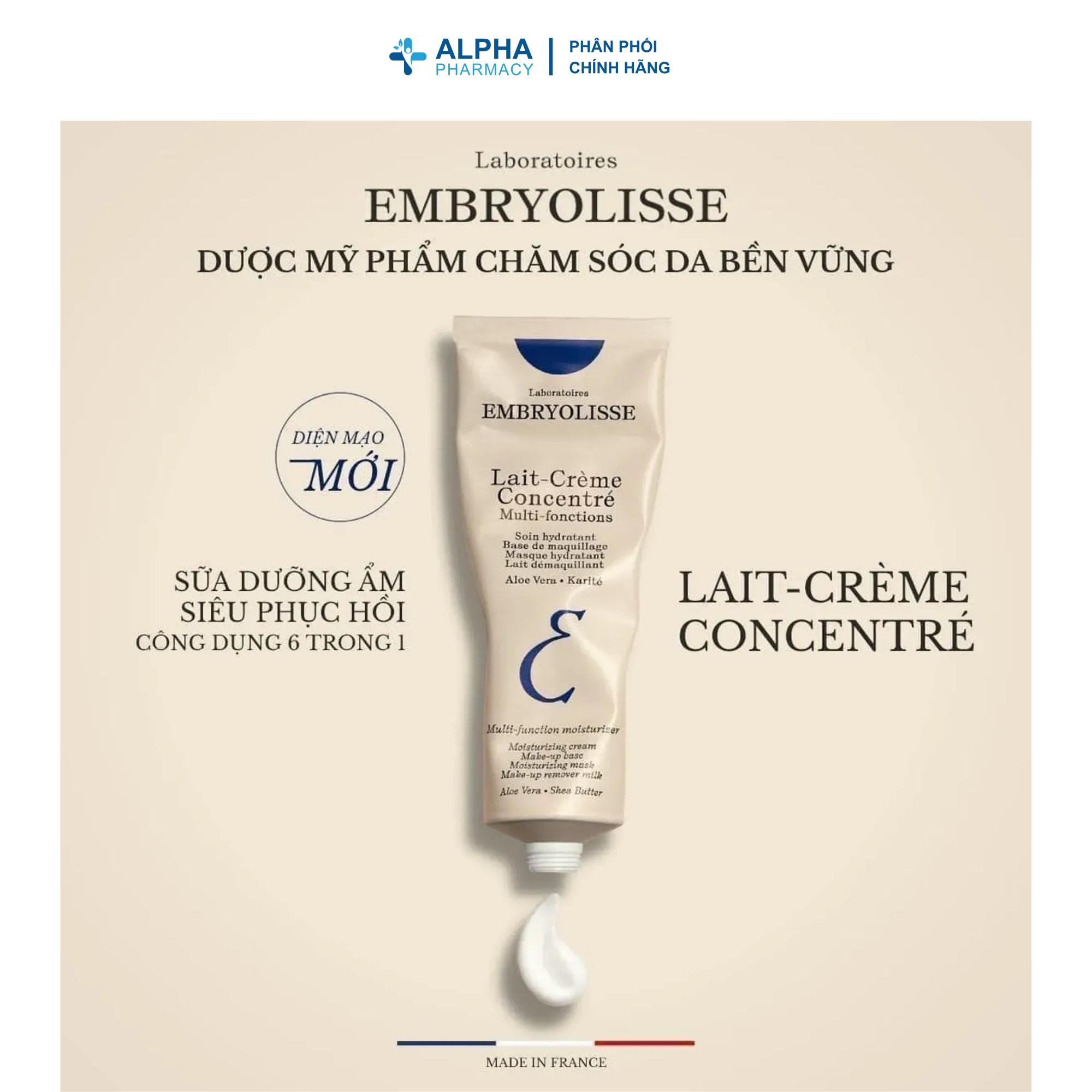 Sữa Dưỡng Embryolisse Lait-Crème Concentré Siêu Phục Hồi Da - 30ml/75ml - Image 2