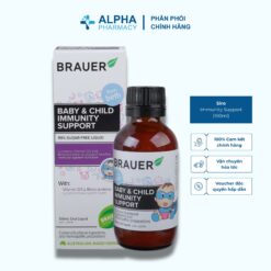 Siro Brauer Immunity Support Tăng Đề Kháng Cho Trẻ Sơ Sinh & Trẻ Nhỏ 0+ - 100ml