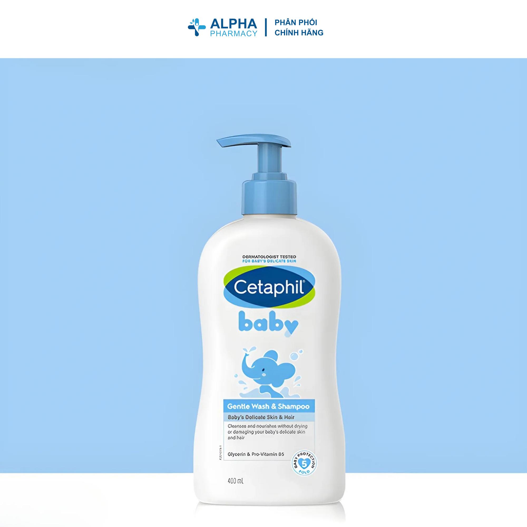 Sữa Tắm Gội Cetaphil Baby Gentle Wash & Shampoo Dịu Nhẹ Cho Da & Tóc - 230ml/400ml - Image 2